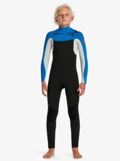 Quiksilver 4/3Mm Everyday Sessions - Combinaison De Surf Zip Poitrine Pour Garcon 8-16 Ans | Surf Shop Enfant