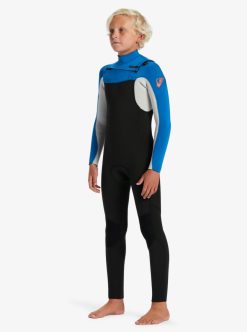 Quiksilver 4/3Mm Everyday Sessions - Combinaison De Surf Zip Poitrine Pour Garcon 8-16 Ans | Surf Shop Enfant