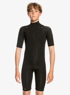 Quiksilver 2/2Mm Everyday Sessions - Springsuit Manches Courtes Pour Garcon 8-16 Ans | Surf Shop Enfant