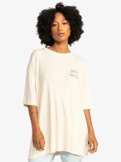 Quiksilver Uni - T-Shirt Boyfriend Pour Femme | Tops