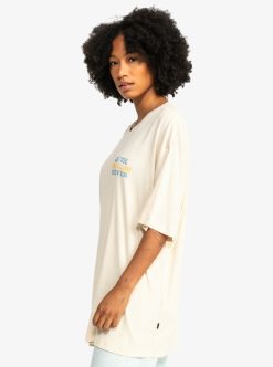 Quiksilver Uni - T-Shirt Boyfriend Pour Femme | Tops