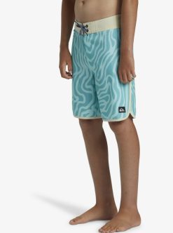 Quiksilver Surfsilk Scallop - Boardshort Pour Garcon 8-16 Ans | Surf Shop Enfant