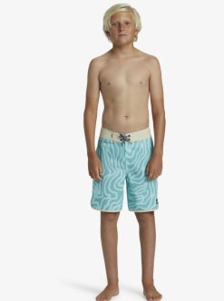 Quiksilver Surfsilk Scallop - Boardshort Pour Garcon 8-16 Ans | Surf Shop Enfant