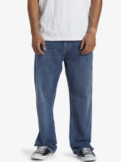 Quiksilver Aqua Cult Aged - Jean Straight Pour Homme | Pantalons & Jeans