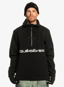 Quiksilver Live For The Ride - Sweat A Capuche Softshell Technique Pour Homme | Couches Thermiques Snow