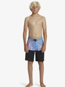 Quiksilver Surfsilk Straight - Boardshort Pour Garcon 8-16 Ans | Surf Shop Enfant