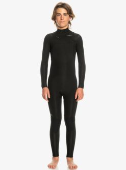 Quiksilver 3/2Mm Everyday Sessions - Combinaison De Surf Zip Poitrine Pour Garcon 8-16 Ans | Surf Shop Enfant