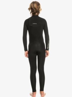 Quiksilver 3/2Mm Everyday Sessions - Combinaison De Surf Zip Poitrine Pour Garcon 8-16 Ans | Surf Shop Enfant