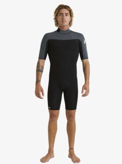 Quiksilver 2/2Mm Everyday Sessions - Springsuit Manches Courtes Back Zip Pour Homme | Combinaisons De Surf