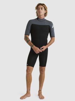 Quiksilver 2/2Mm Everyday Sessions - Springsuit Manches Courtes Back Zip Pour Homme | Combinaisons De Surf