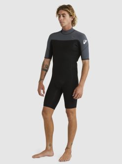 Quiksilver 2/2Mm Everyday Sessions - Springsuit Manches Courtes Back Zip Pour Homme | Combinaisons De Surf