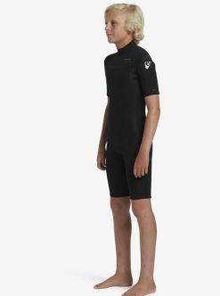 Quiksilver 2/2Mm Everyday Sessions - Springsuit Manches Courtes Back Zip Pour Garcon | Surf Shop Enfant