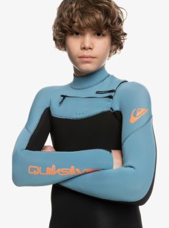 Quiksilver 4/3Mm Everyday Sessions 2022 - Combinaison De Surf Zip Poitrine Pour Garcon | Surf Shop Enfant