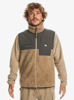 Quiksilver Shallow Water - Veste Sans Manches Zippee En Polaire Pour Homme | Vestes