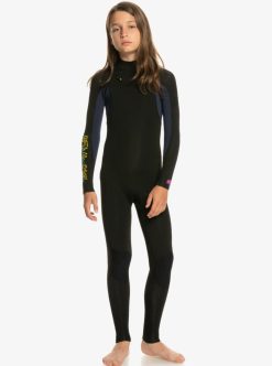 Quiksilver 3/2Mm Everyday Sessions 2022 - Combinaison De Surf Zip Poitrine Pour Garcon | Surf Shop Enfant