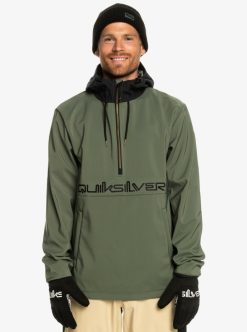 Quiksilver Live For The Ride - Sweat A Capuche Softshell Technique Pour Homme | Couches Thermiques Snow