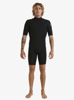 Quiksilver 2/2Mm Everyday Sessions - Springsuit Manches Courtes Back Zip Pour Homme | Combinaisons De Surf