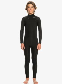 Quiksilver 4/3Mm Everyday Sessions - Combinaison De Surf Zip Poitrine Pour Garcon 8-16 Ans | Surf Shop Enfant