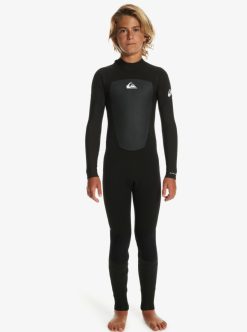 Quiksilver 3/2Mm Prologue - Back Zip Wetsuit For Boys | Surf Shop Enfant