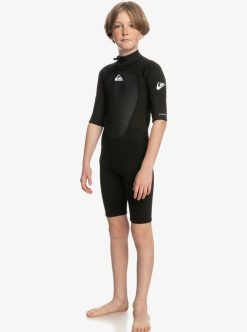 Quiksilver 2/2Mm Prologue - Short Sleeve Back Zip Springsuit For Boys | Surf Shop Enfant