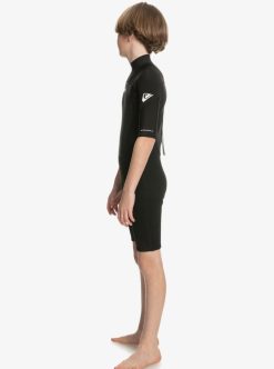 Quiksilver 2/2Mm Prologue - Short Sleeve Back Zip Springsuit For Boys | Surf Shop Enfant