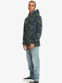 Quiksilver Essentials - Polaire A Capuche Pour Homme | Couches Thermiques Snow